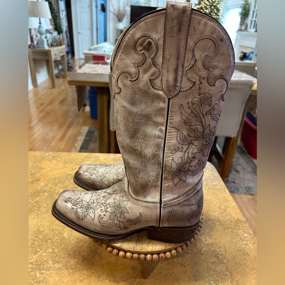 J.B. Dillon Cardinal Women's Western Boots - Picture 3 of 13